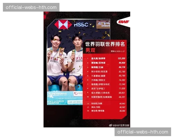 世界羽联更新奥运积分排名，最后三个单项席位归属存疑